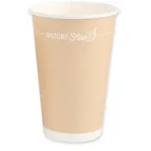 Nature Star Einweg-Kaffeebecher 250 ml 50 St. Braun/Weiß