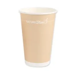 Nature Star Einweg-Kaffeebecher 250 ml 50 St. Braun/Weiß