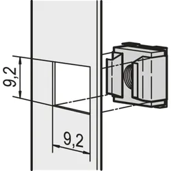 SCHROFF Käfigmutter M4 - NTS KAEFIGMUTTERN M4 50STK