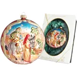 Krebs Glas Lauscha Weihnachtstaler Bethlehem 1-tlg. 13cm