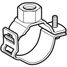 Geberit Rohrschelle DN 50 mit Gewindemuffe G 1/2 verstellbar verzinkt