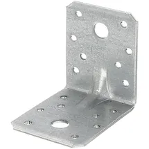 GAH Alberts Alberts 330354 Schwerlast-Winkelverbinder mit Sicke | sendzimirverzinkt | 70 x 55 mm Verzinkt, Eta 080165