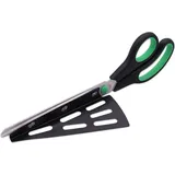 28 cm lange Pizzaschere aus Edelstahl, Küchenschere mit abnehmbarem Pizzaschieber, (multifunktional, nicht nur für Pizza), Küchenhelfer - Sollbry