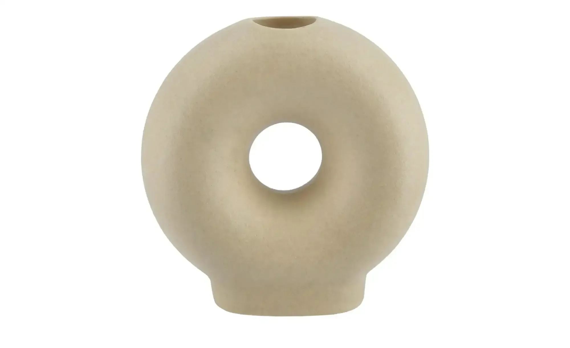 Kerzenhalter   ¦ creme ¦ Steingut ¦ Maße (cm): B: 10 H: 10 T: 4.0