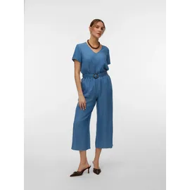 Vero Moda VMBREE SS V-Neck Tencel Top Blau XS