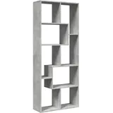 vidaXL Bücherregal 67 x 25 x 161,5 cm Betongrau