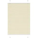 vidaXL Plissee Creme 90x100 cm Stoffbreite 89,4 cm Polyester