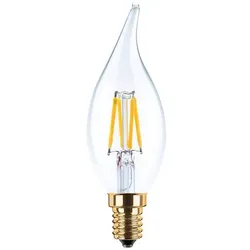 E14 LED Kerze Windstoß klar warmweiß