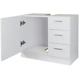 stabilo-sanitär Stabilo Sanitär - Waschbeckenunterschrank `Knut` polarweiß matt 3 Schubladen 63x30x54cm