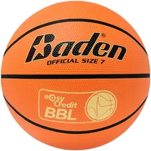 Baden Basic easyCredit BBL klassischer Gummibasketball für Training, Schule und Freizeit - langlebiger Basketball, 7,