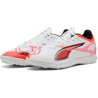 Puma Ultra 5 Play TT Multinocken-Fußballschuhe 01 white/black/glowing red 43
