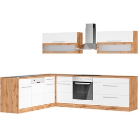 Kochstation Küche »KS-Wien«, Stellbreite 220 x 270 cm, wahlweise mit E-Geräten, weiß