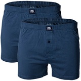 CECEBA Herren Shorts, Vorteilspack - Boxershort, Basic, Baumwolle, M-8XL, einfarbig Blau 4XL