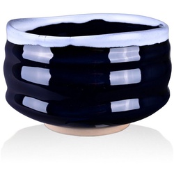 Goodwei Teeschale Matcha-Schale „Kori“ für Teezeremonie, 430 ml, Keramik blau