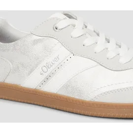 s.Oliver Sneaker Damen Creme/Silber 37