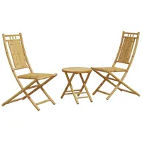 vidaXL 3-tlg. Bistro-Set Bambus