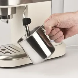 G3 Ferrari Amarcord Automatische Espressomaschine beige mit Milchaufschäumer