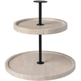 Villeroy & Boch Etagere Manufacture Travertine, rund, 22.5 cm, Tischkultur & Servieren, Etageren