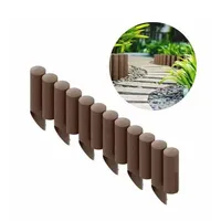 Palisaden aus Kunststoff braun 230cm x 25.5 cm