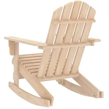 vidaXL Adirondack-Schaukelstuhl 28,5 x 85,5 x 92 cm beige 1 St.
