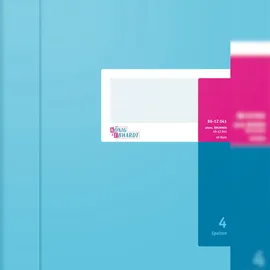 KÖNIG & EBHARDT Spaltenbuch A4 4 Spalten Blau