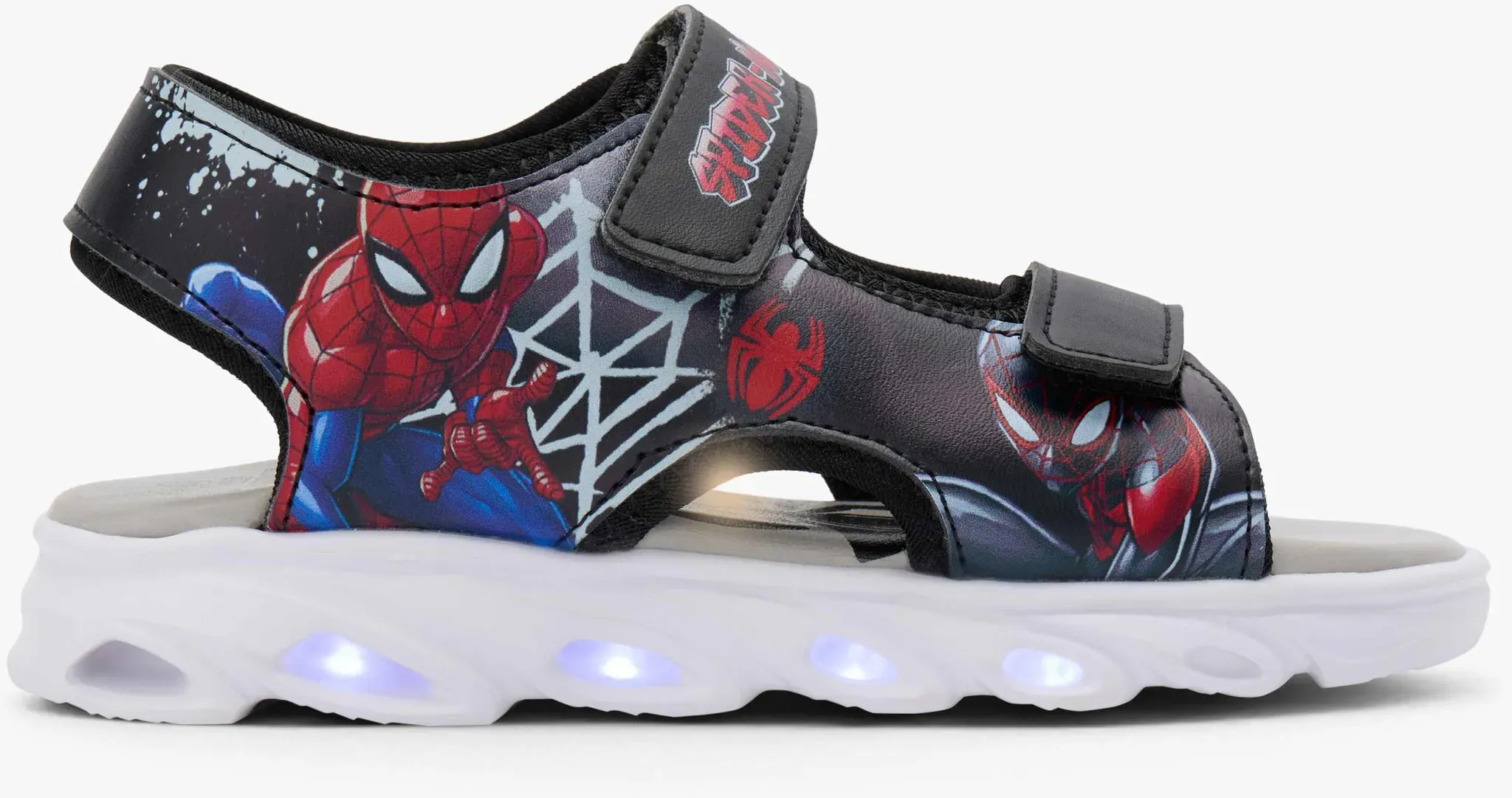 Spider-Man  Sandale Schwarz, Kinder, Größe: 28, Material: PU/Textil - Spider-Man  Sandale Schwarz, Kinder, Größe: 28, Material: PU/Textil - man - Schwarz