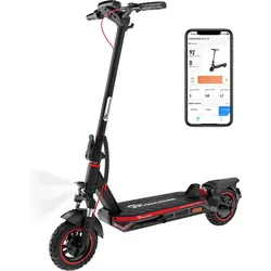 E-Scooter Elektroroller mit Straßenzulassung (ABE) 55KM-EVERCROSS A1-Schwarz Rot ROT NO SIZE