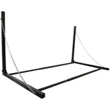 PRO PLUS Proplus Wandmontierter Reifenständer Stahl Schwarz