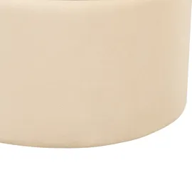 Beliani Pouf mit Stauraum Samtstoff Creme 2er Set MEDFORD