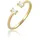 ELLI PREMIUM Ring Verlobungsring open gold 56