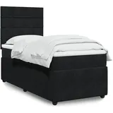 vidaXL Boxspringbett 140 x 200 cm Schwarz