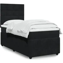 vidaXL Boxspringbett 140 x 200 cm Schwarz