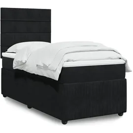 vidaXL Boxspringbett 140 x 200 cm Schwarz