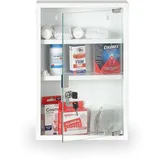 Medizinschrank an der wand aus Metall mit Glas, 45 x 30 x 12 cm