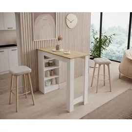 Stolkom Bartisch Mojito 115 x 103 x 50 cm Braun/Weiß