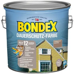BONDEX Dauerschutz Farbe Außen Holzfarbe, Hochdeckend, Wetterschutz, Sonnenlicht (Sahara), 2,50 l