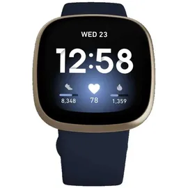 Fitbit Versa 3 nachtblau/aluminium softgold