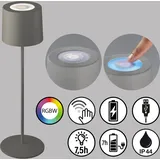 Schöner Wohnen Akku-Tischleuchte SUN Grau