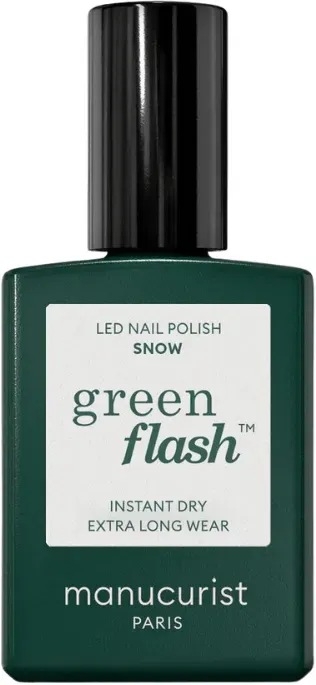 Manucurist Green Flash Nail Polish Snow  (15 ml)