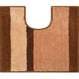 Wc-Vorleger Room, Beige, Textil, Streifen, rechteckig, 49x60 cm, Oeko-Tex® Standard 100, Made in Europe, für Fußbodenheizung geeignet, rutschfest, Badtextilien, WC Vorleger