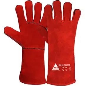 Hase MÜHLHEIM RED, Schweißerhandschuh aus Rindspaltleder, Größe 12