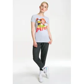 LOGOSHIRT Langstrumpf - Äffchen Herr Nilsson grau XS