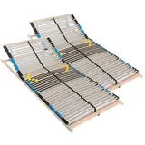 Sleepneo Premium Lattenrost 180x200, Lattenrahmen Buche, 7 Komfortzonen, 42 Latten, Federholzrahmen Made in Germany,  Kopfteil verstellbar, Traglast 150Kg