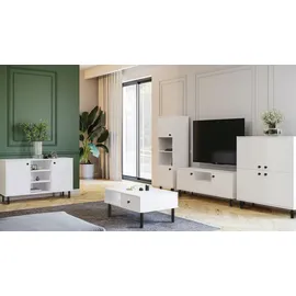 raumhirsch furniture Couchtisch Venus Weiß Holzwerkstoff 91 x 43 x 43 cm