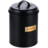 Relaxdays Komposteimer 2,5 l Schwarz