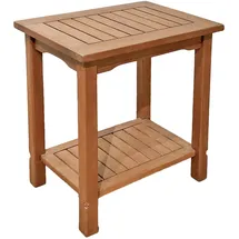 Garden Pleasure Gartentisch 50 x 50 x 35 cm Braun