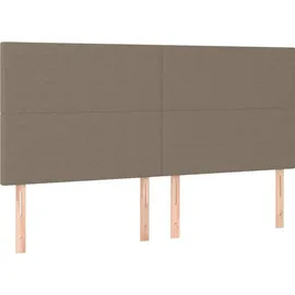 vidaXL Boxspringbett 180 x 200 cm Taupe