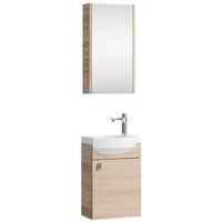 Planetmöbel Badmöbel Set mit Waschtisch inkl. Waschbecken und Spiegelschrank