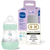MAM Easy Start Anti-Colic Babyflasche (160 ml), besonders gut akzeptierte Milchflasche, Baby Trinkflasche mit Bodenventil gegen Koliken & Sauger Größe 1, 0+ Monate, Segelboot