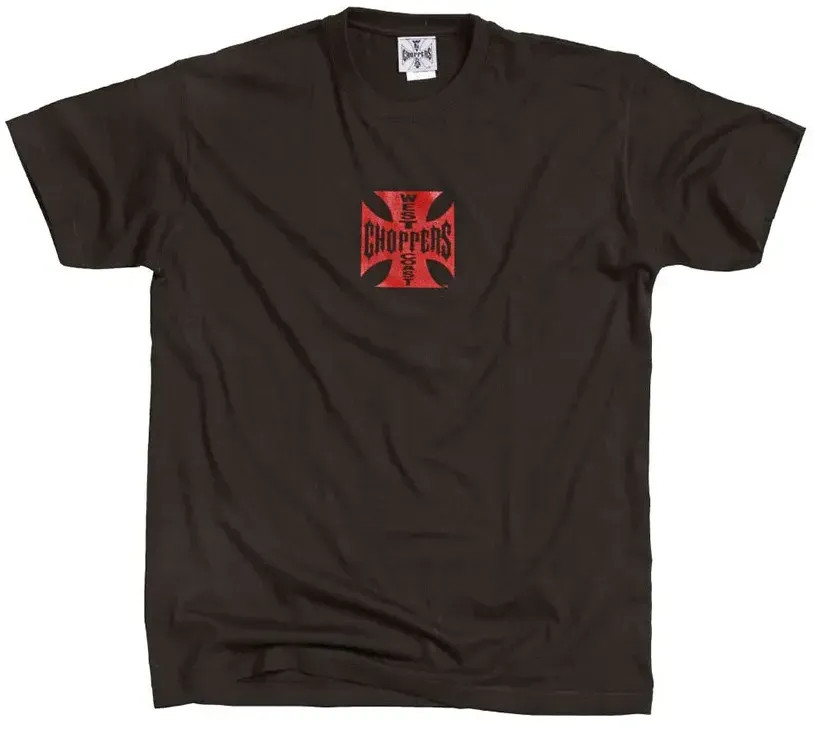 West Coast Choppers Og Classic Kurzarm-t-shirt - Black / Red - S